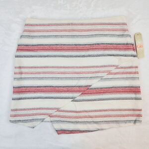 NWT GB Gianni Bini Asymmetrical Striped Skirt Sz M